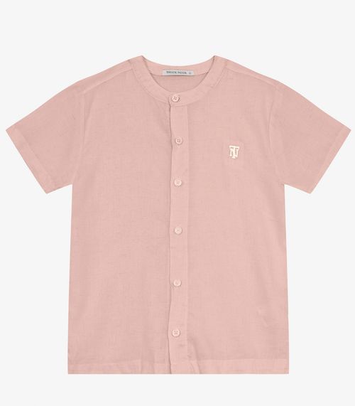 Camisa Infantil Em Viscolinho Trick Nick Rosa