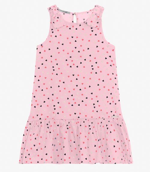 Vestido Infantil Com Laço Trick Nick Rosa
