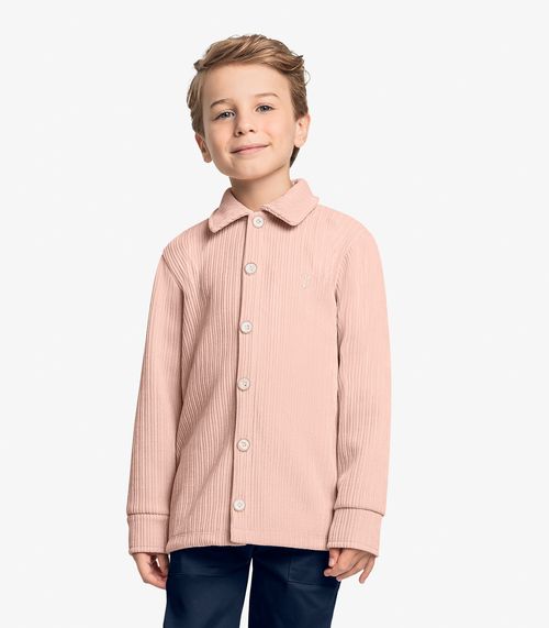 Camisa Infantil Manga Longa Trick Nick Rosa