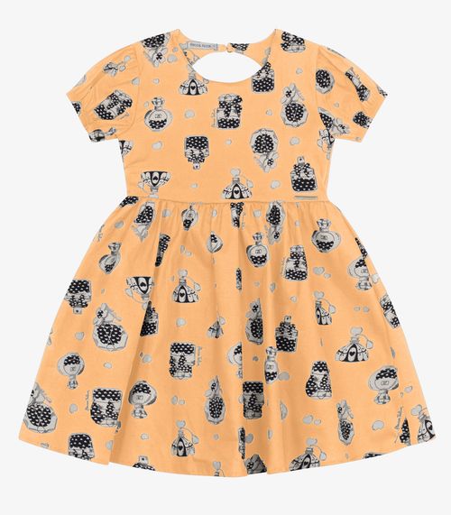Vestido Infantil Trick Nick Amarelo