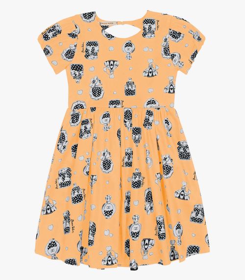 Vestido Infantil Trick Nick Amarelo