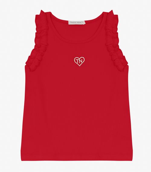 Regata Infantil feminina em Ribana 2x1 Trick Nick Vermelho