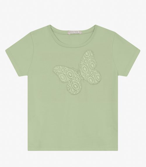 Blusa feminina em Cotton Leve Trick Nick Verde