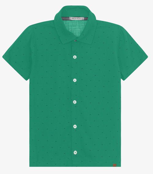Camisa Infantil Masculina Trick Nick Verde