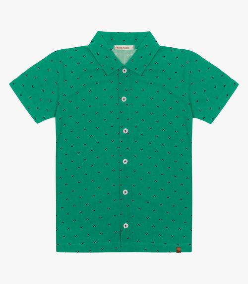 Camisa Infantil Masculina Trick Nick Verde