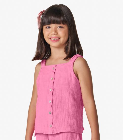 Conjunto Infantil Blusa Com Shorts Trick Nick Rosa