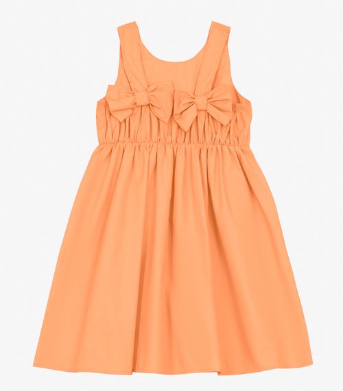 Vestido Menina em Tricoline Trick Nick Laranja