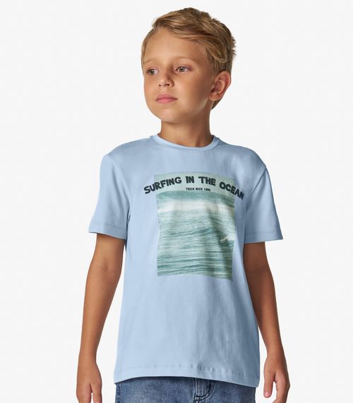 Conjunto Camiseta com Bermuda Trick Nick Azul