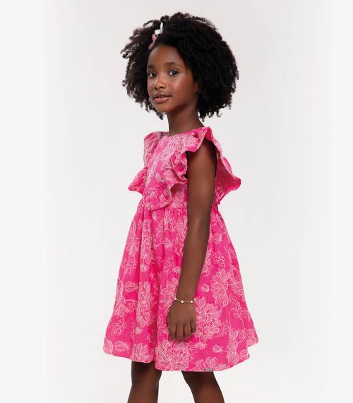 Vestido Infantil Trick Nick Rosa