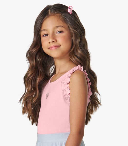 Regata Infantil feminina em Ribana 2x1 Trick Nick Rosa