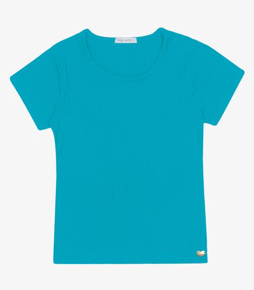 Blusa Infantil Feminina Canelada Trick Nick Azul