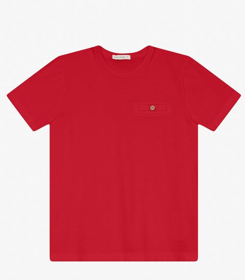Camiseta Menino em Meia Malha Trick Nick Vermelho