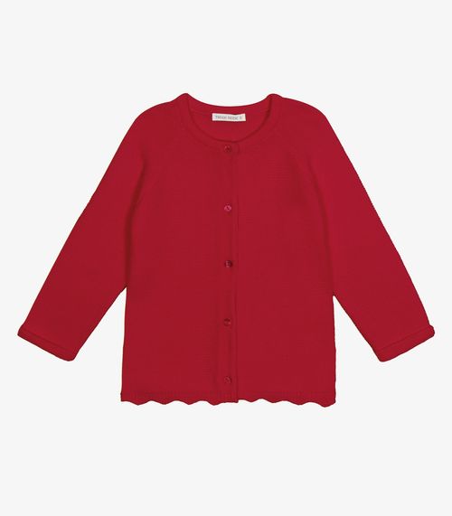 Cardigan Infantil Tricot Trick Nick Vermelho