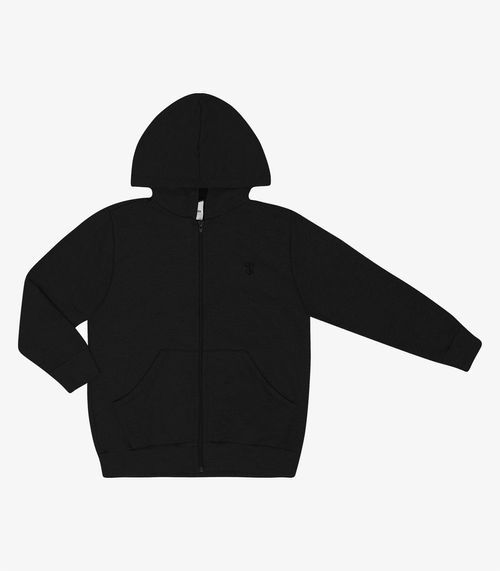 Jaqueta Infantil Com Capuz Trick Nick Preto