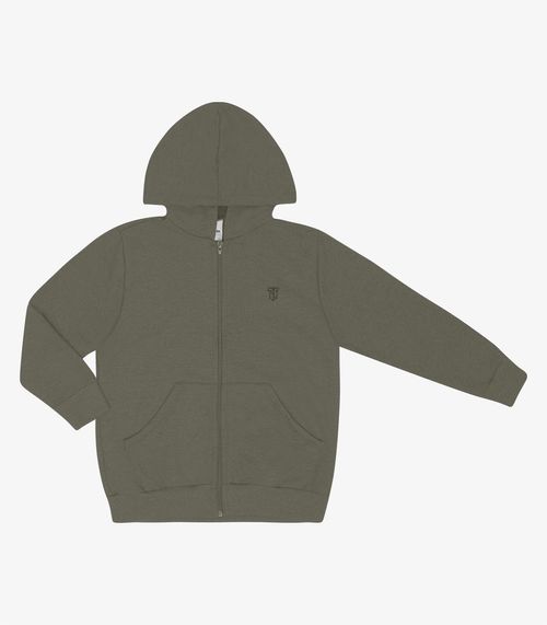 Jaqueta Infantil Com Capuz Trick Nick Verde