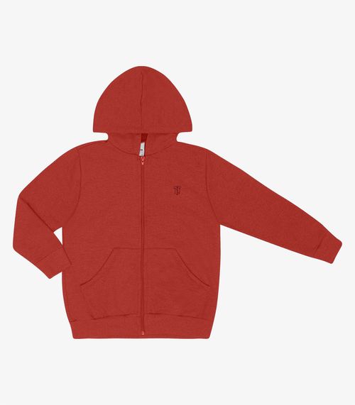 Jaqueta Infantil Com Capuz Trick Nick Laranja