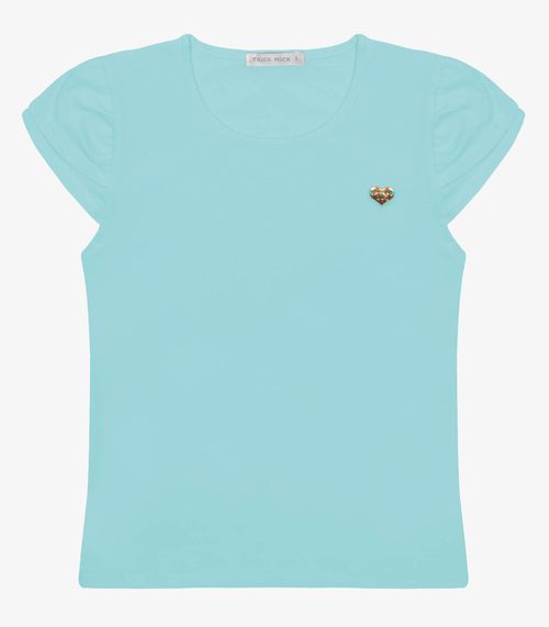 Blusa Infantil Feminina Cotton Leve Trick Nick Azul