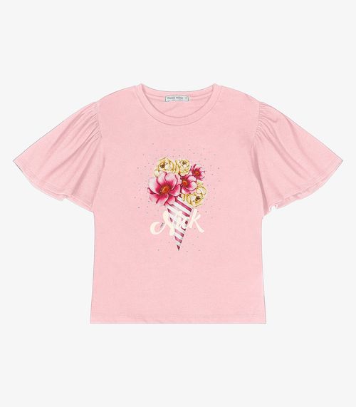 Blusa Infantil Feminina Trick Nick Rosa