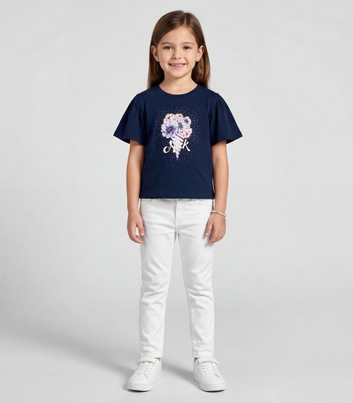 Blusa Infantil Feminina Trick Nick Azul