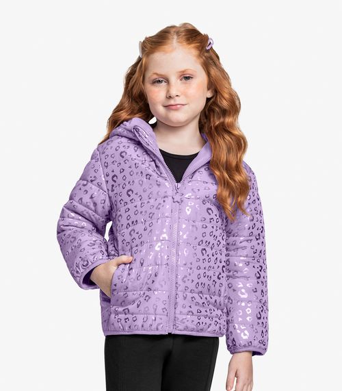 Jaqueta Puffer Infantil Trick Nick Roxo