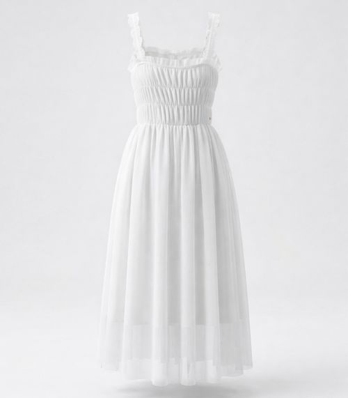 Vestido Menina Cotton Leve Trick Nick Bege