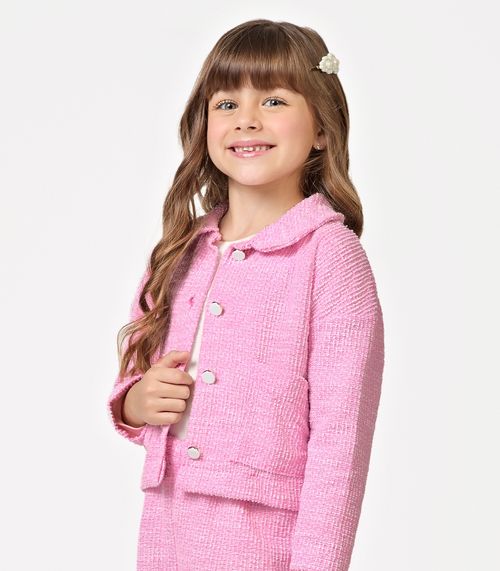 Casaco Infantil Tweed Shine Trick Nick Rosa