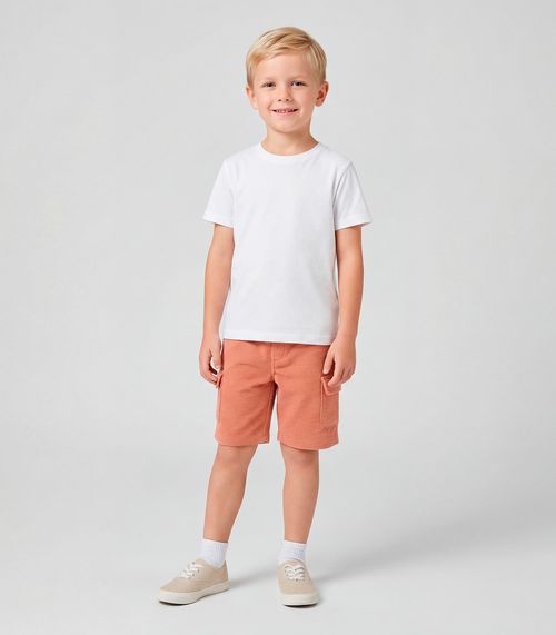 Bermuda Menino em Gorgurinho Trick Nick Marrom