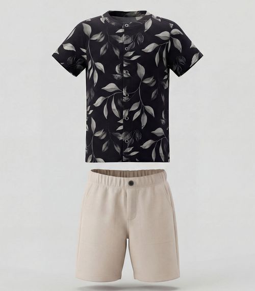 Camiseta Menino em Meia Malha Trick Nick Preto