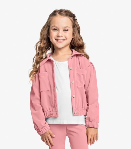 Jaqueta De Material Sintético Trick Nick Rosa