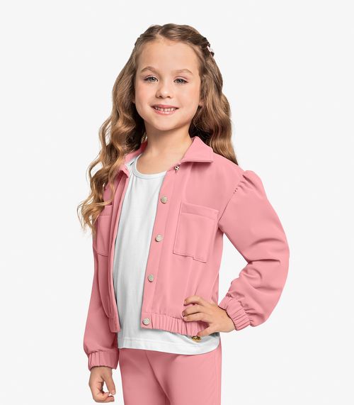 Jaqueta De Material Sintético Trick Nick Rosa