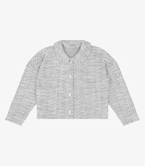 Casaco Infantil Tweed Shine Trick Nick Branco