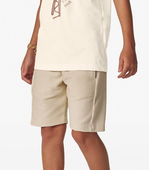 Camiseta Menino em Meia Malha Trick Nick Off White