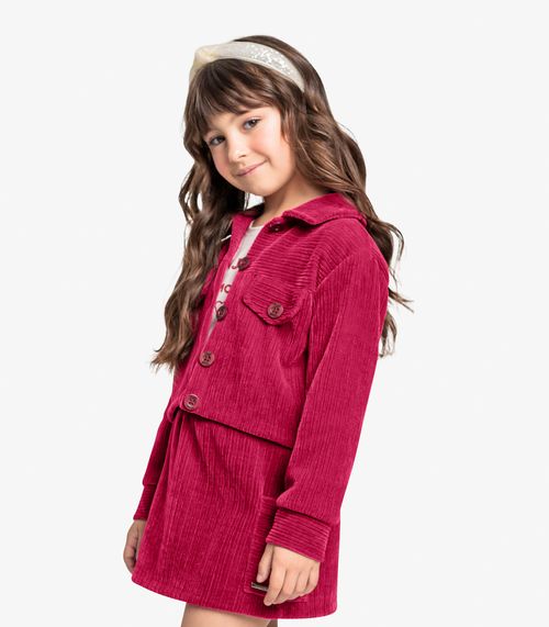 Jaqueta Veludo Cotelê Trick Nick Vermelho