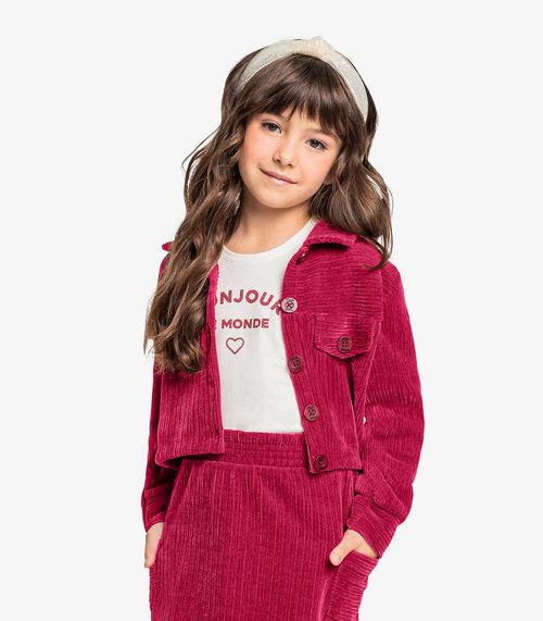 Jaqueta Veludo Cotelê Trick Nick Vermelho