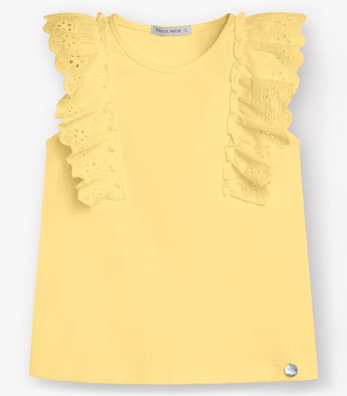 Regata Feminina Cotto Leve Trick Nick Amarelo