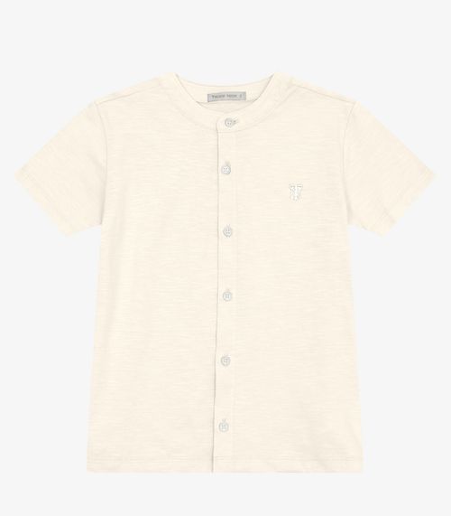 Camisa Menino em Meia Malha MaquinetaTrick Nick Off White