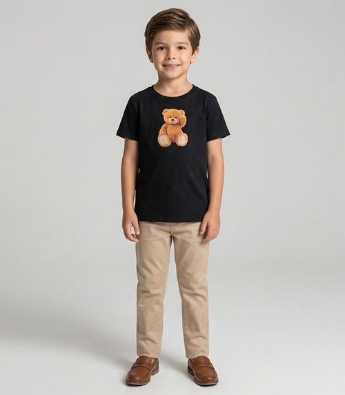 Camiseta Infantil Masculina Trick Nick Preto