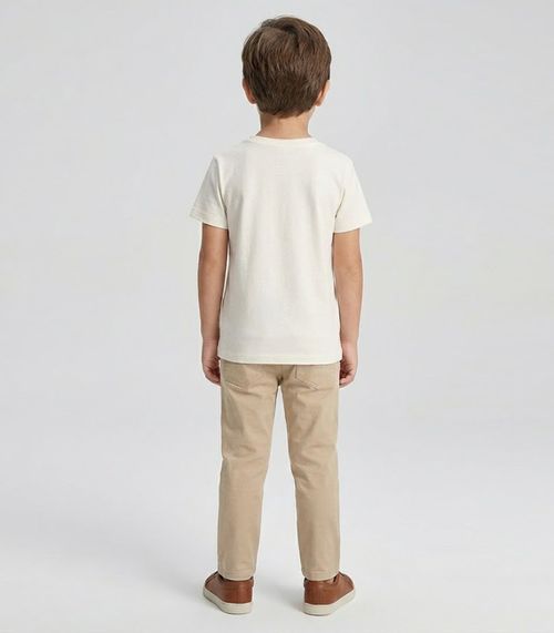 Camiseta Infantil Masculina Trick Nick Bege