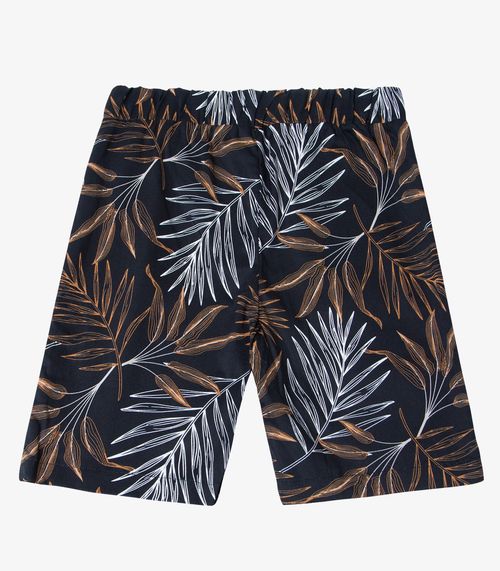 Bermuda Menino Infantil Sarja Trick Nick Preto