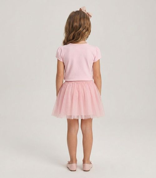 Blusa Infantil Feminina em Cotton Leve Trick Nick Rosa