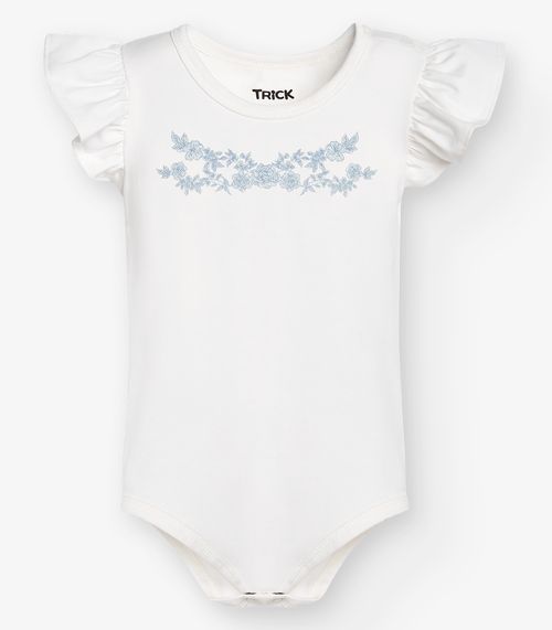 Conjunto Body com Shorts Menina Trick Nick Azul