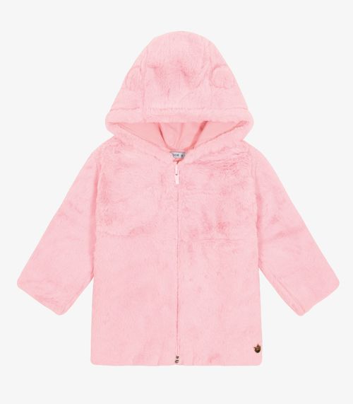Casaco com Capuz Feminino Trick Nick Rosa