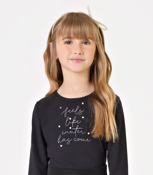 Conjunto Blusa com Shorts Feminino Trick Nick Preto