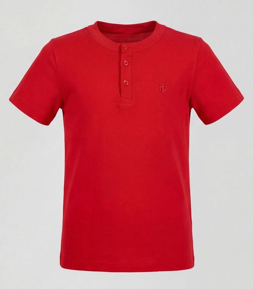 Camiseta Meia Malha Menino Trick Nick Vermelho