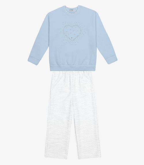 Conjunto Blusa com Calça Trick Nick Azul