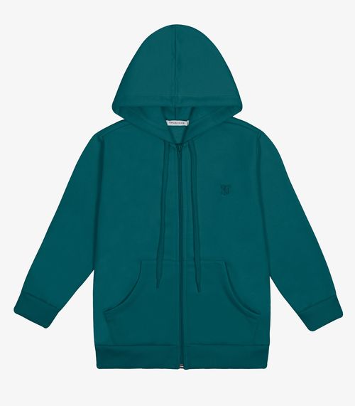 Jaqueta Infantil Com Capuz Moletom Trick Nick Verde