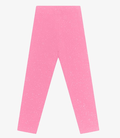 Legging Infantil Cotton Glitter Trick Nick Rosa