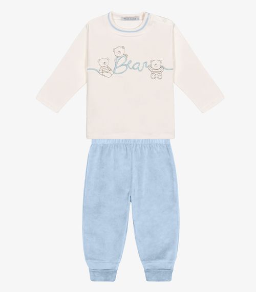 Conjunto Blusa com Calça Azul