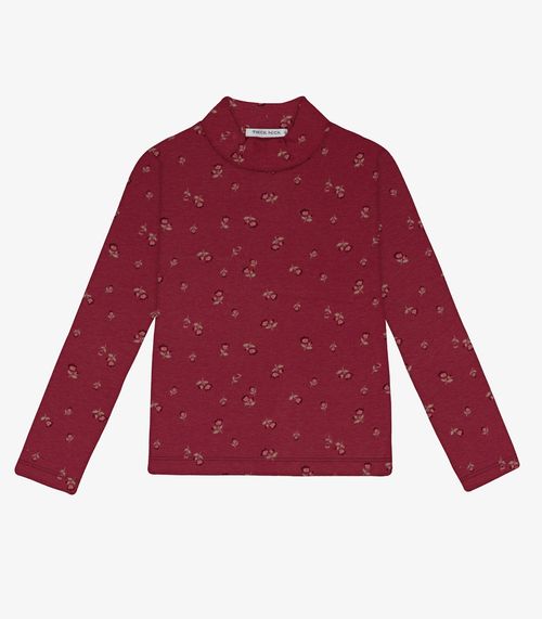 Blusa Manga Longa Feminina Infantil Trick Nick Vermelho