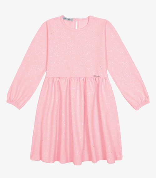 Vestido Manga Longa Feminino Trick Nick Rosa